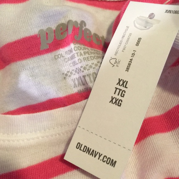 Pink and white striped tee - Picture 4 of 5